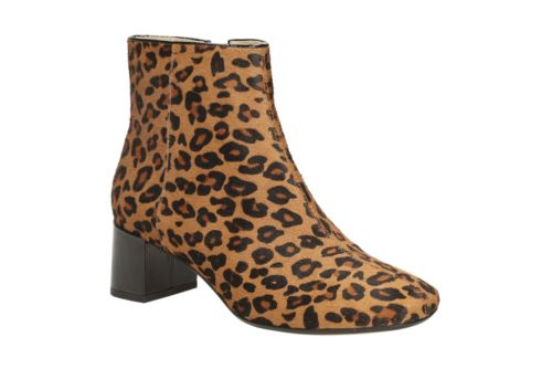 clarks animal print boots