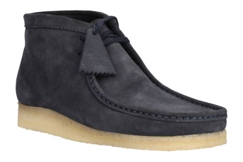navy wallabees