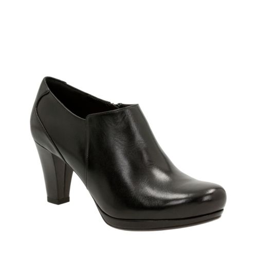 Chorus True Black Leather - Women's Heels - Clarks® Shoes Official Site