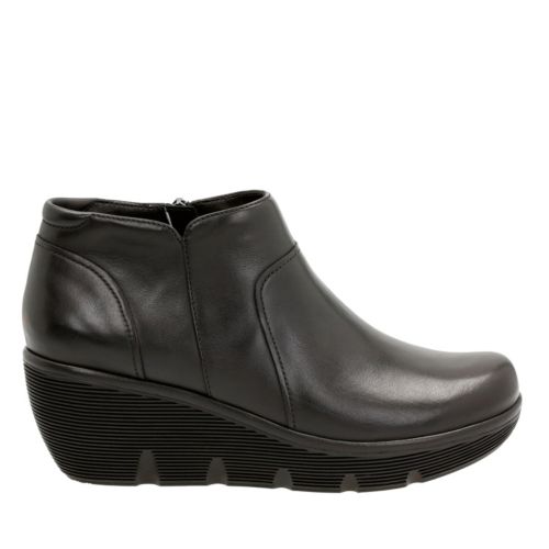 Clarene Sun Black Leather - Women's Wide Width Shoes - Clarks® Shoes ...