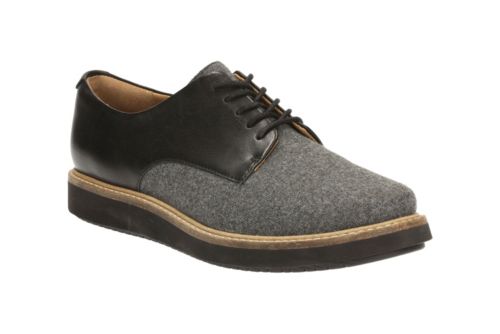 Glick Darby Black/Grey Combi - Women's Casual Shoes - Clarks® Shoes