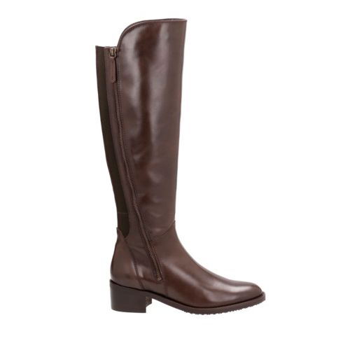 Valana Melrose Dark Brown Leather - Women's Knee High Boots - Clarks ...