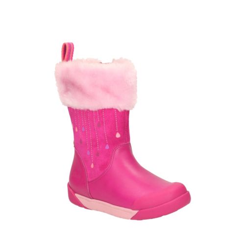 clarks pink boots