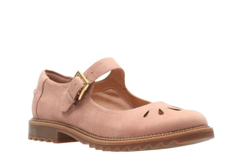 clarks dusty pink shoes