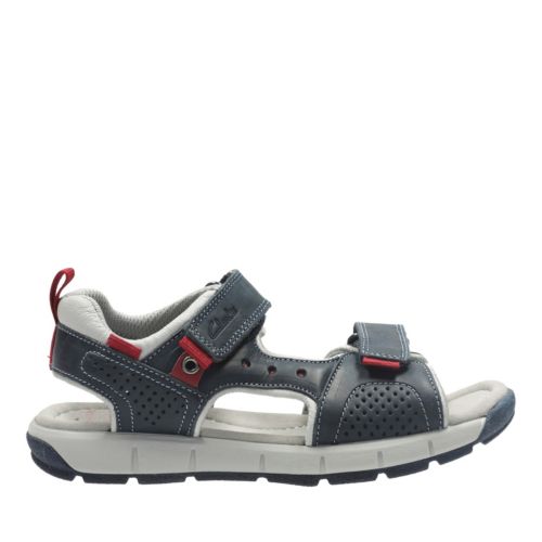 clarks flip flops kids grey