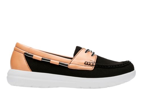 Jocolin Vista Black Perf Textile - Women's Flats - Clarks® Shoes ...