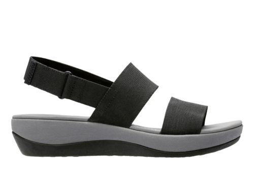 Arla Jacory Black Elastic Fabric - Womens Sport Sandals - Clarks® Shoes ...