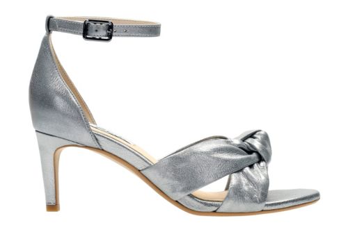 Amali Tulip Silver Metallic Leather - Women's Heels - Clarks® Shoes ...