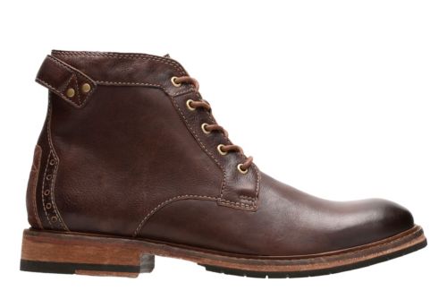 Clarkdale Bud Mahogany Leather - Men's Casual Boots - Clarks® Shoes ...