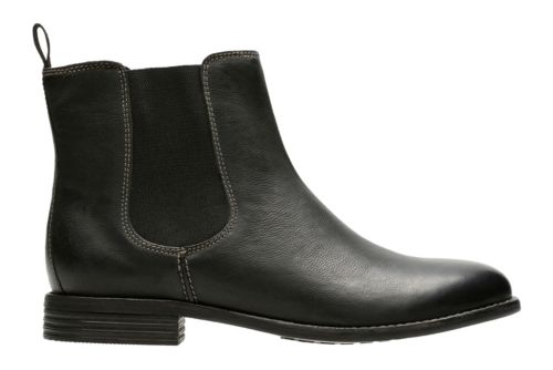Maypearl Nala Black Leather - Women's Booties & Ankle Boots - Clarks ...