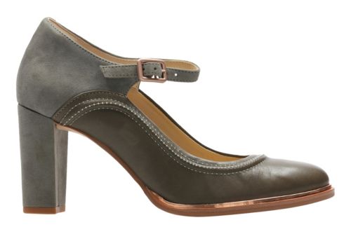 clarks grey court shoes