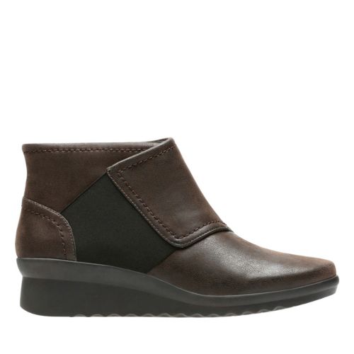 Caddell Rush Dark Brown Synthetic Nubuck - Women's Collection - Clarks ...