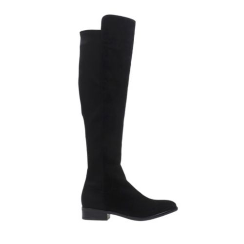 Caddy Belle Black Suede - Women's Knee High Boots - Clarks® Shoes ...