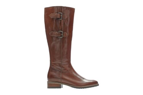 Tamro Spice Tan Leather - Women's Knee High Boots - Clarks® Shoes ...