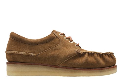 clarks wallace cola suede