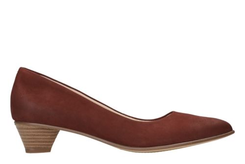 Mena Bloom Rust Nubuck - Women's Heels - Clarks® Shoes Official Site