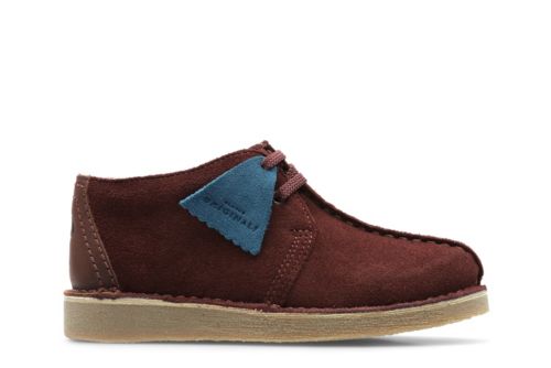 clarks desert trek burgundy