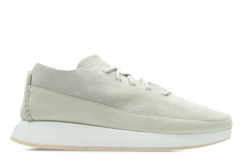 clarks mens white trainers