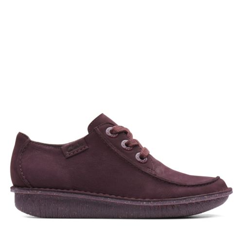 clarks funny dream shoes aubergine