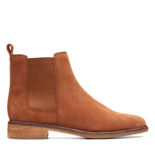 clarks brown ankle boots sale