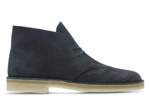 clarks desert boot ink suede