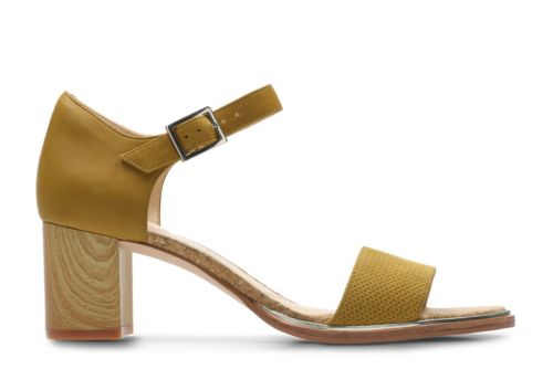 clarks ferni fame sandals yellow