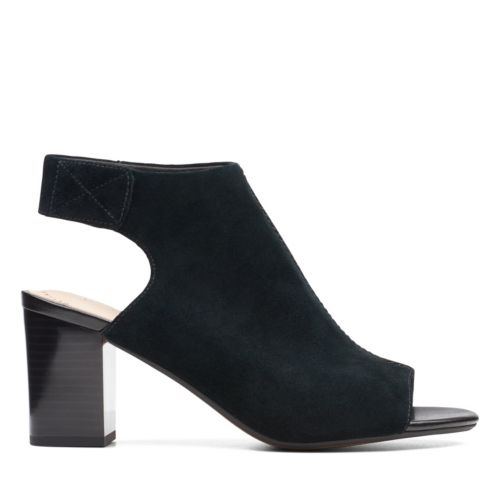 clarks black heels sale