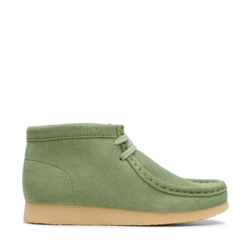 clarks wallabee cactus green