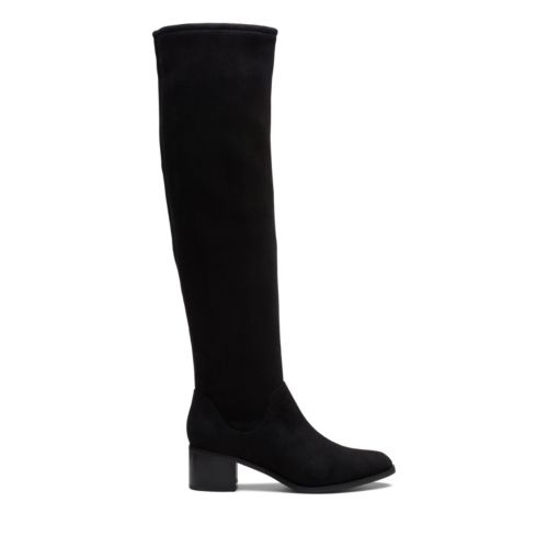 clarks wedge knee high boots