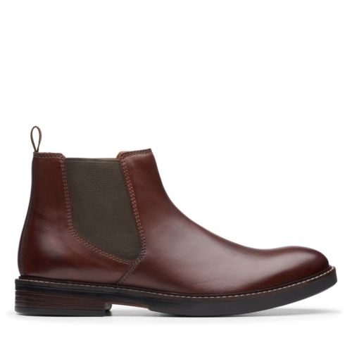 clarks brown boots mens