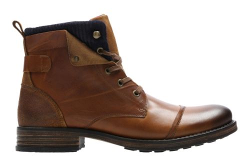 clarks cognac boots