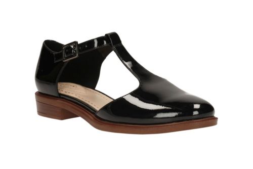 clarks taylor palm black patent