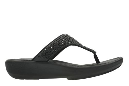 clarks wave dazzle black