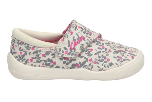 clarks girls canvas
